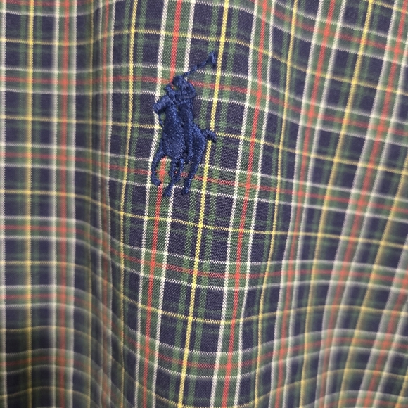 Polo Ralph Lauren Blake Blue Plaid Men’s Button Down Shirt XL Cotton - Picture 2 of 7